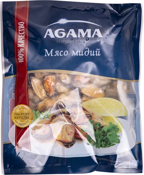 Изображение Морепродукты в/м Агама мясо мидий Агама м/у, 300 г