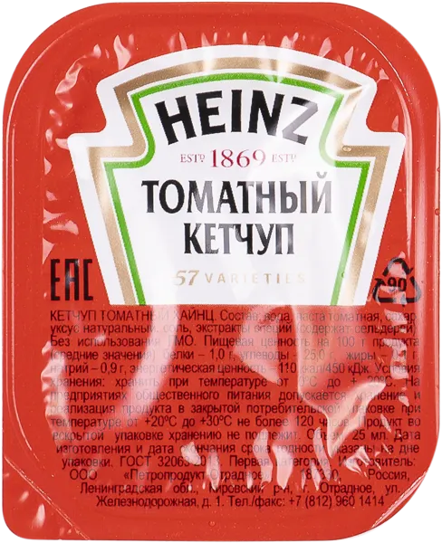 Изображение Кетчуп томатный Хайнц КрафтХайнцВосток дип-пот, 25 г