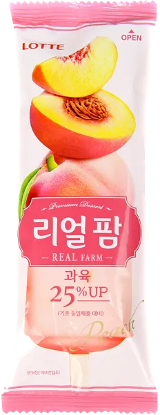 Изображение Десерт замороженный эскимо Лотте реал персик Лотте м/у, 85 г