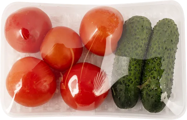 Изображение Набор ассорти дуэт огурец томат красный Ситифрукт подложка, 600 г