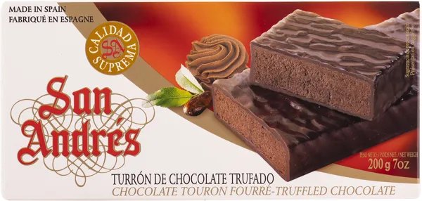 Изображение Туррон Сан Андрес шоколадный трюфель Фрутас Турронс кор, 200 г