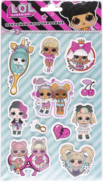 Изображение Наклейки вспененные Лол Сюрприз друзья НД Плэй м/у, 1 шт