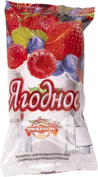 Изображение Мороженое с зам.молоч.жира Союзкачество ягодное Иней к/у, 75 г