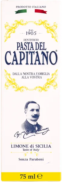Изображение Зубная паста от налета Дель капитано 1905 сицилийский лимон Фармасьютичи к/у, 75 мл