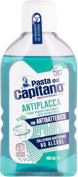Изображение Ополаскиватель для рта Дель капитано от зубного камня Фармасьютичи п/у, 400 мл