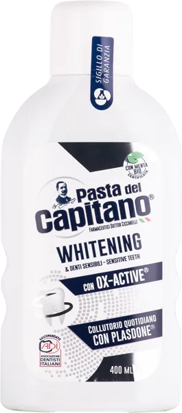 Изображение Ополаскиватель для рта Дель капитано отбеливающий Фармасьютичи п/у, 400 мл