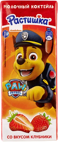 Изображение Молочный коктейль 2% Растишка клубника Эйч энд Эн т/п, 210 мл