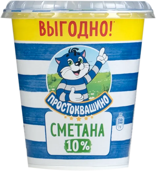 Изображение Сметана 10% Простоквашино Эйч энд Эн п/б, 300 г