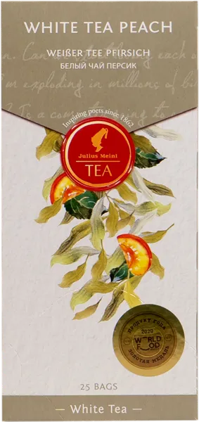 Изображение Чай белый в пакетиках Юлиус Майнл персик Остфризише Ти Гезельшафт кор, 25*2 г