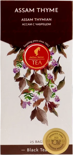 Изображение Чай черный в пакетиках Юлиус Майнл ассам с чабрецом Остфризише Ти Гезельшафт кор, 25*2 г