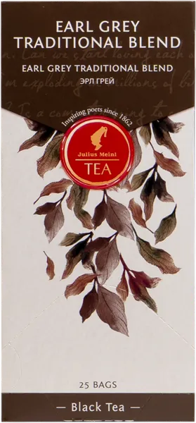 Изображение Чай черный в пакетиках Юлиус Майнл эрл грей Остфризише Ти Гезельшафт кор, 25*2 г