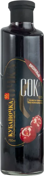Изображение Сок Кубаночка вишня Гранд-Стар с/б, 0,75 л