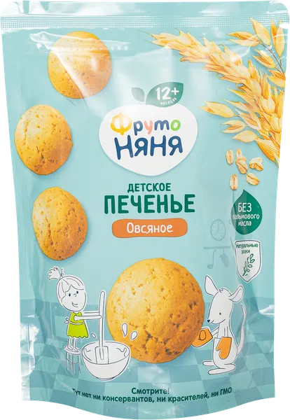 Изображение Печенье с 12 мес овсяное Фрутоняня Ванюшкины сладости м/у, 50 г