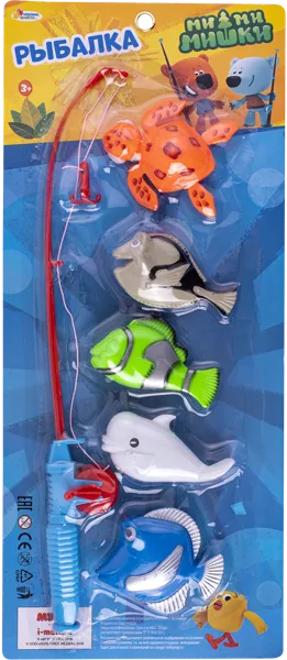 Изображение Игрушка для ванны рыбалка Играем вместе мимимишки три кота Шанту Сити к/у, 1 шт
