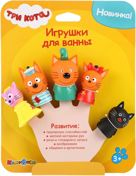 Изображение Игрушка для ванны Капитошка пальчиковый театр Шанту Сити к/у, 1 шт