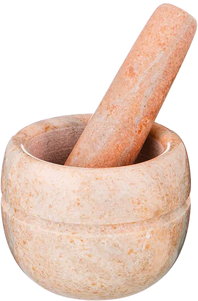 Изображение Ступка 9*7см с пестиком Агнесс мрамор бежевая Агнесс , 1 шт