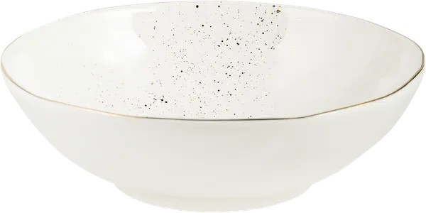 Изображение Салатник 18см белый Бронко голд фарфор Бронко кор, 1 шт