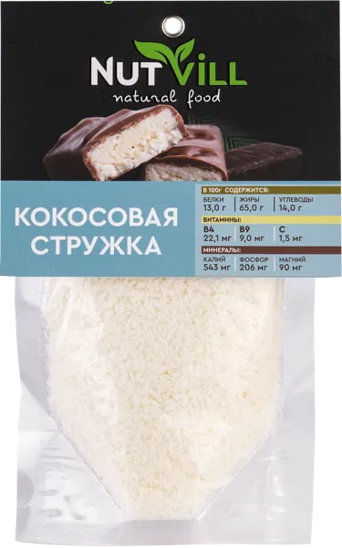 Изображение Кокосовая стружка Натвилл Перкина Е.А. ИП м/у, 100 г