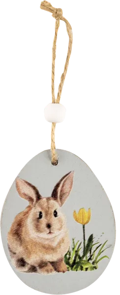 Изображение Подвеска пасхальная Купман яйцо с животными деревянн Купман Интернэшнл , 1 шт