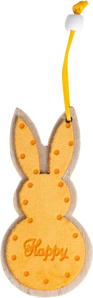 Изображение Подвеска 12см пасхальная Купман яйцо с кроликом цветное Купман Интернэшнл , 1 шт