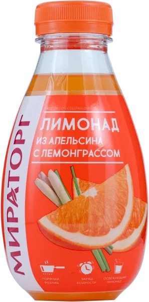 Изображение Напиток негаз Мираторг апельсин лемонграсс ООО ТК Мираторг п/б, 0,37 л