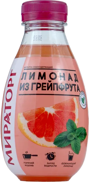 Изображение Напиток негаз Мираторг грейпфрут ООО ТК Мираторг п/б, 0,37 л