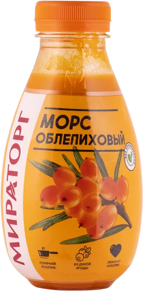 Изображение Морс негаз Мираторг облепиха ООО ТК Мираторг п/б, 0,37 л