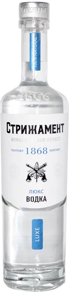 Изображение Водка Спирт Люкс 40% Стрижамент люкс Стрижамент с/б, 0,5 л