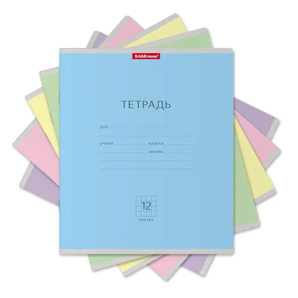 Изображение Тетрадь 12л клетка Эрих Краузе классика ассорти Эрих Краузе , 1 шт