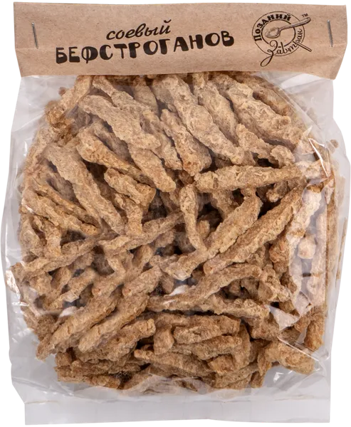 Изображение Соевое мясо Поздний завтрак бефстроганов Поздний завтрак лайф м/у, 250 г