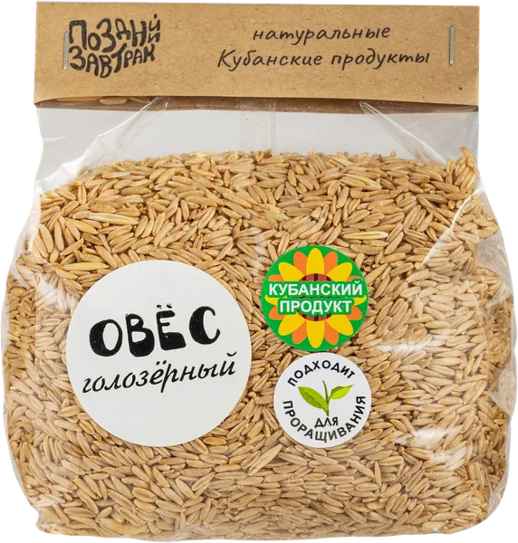 Изображение Зерно для проращивания Поздний завтрак овес голозерный Поздний завтрак лайф м/у, 700 г