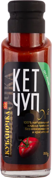 Изображение Кетчуп томатный Кубаночка особый №3 Гранд-Стар с/б, 350 г