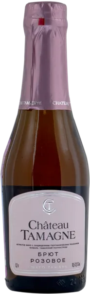 Изображение Вино игристое розовое брют Шато Тамань ЗГУ Кубань Вино с/б, 0,2 л