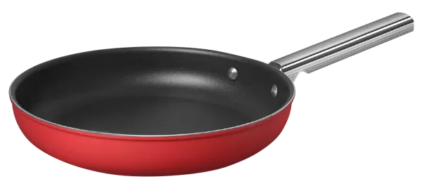 Изображение Сковорода 28см красная матовая Смег нерж сталь Смег к/у, 1 шт