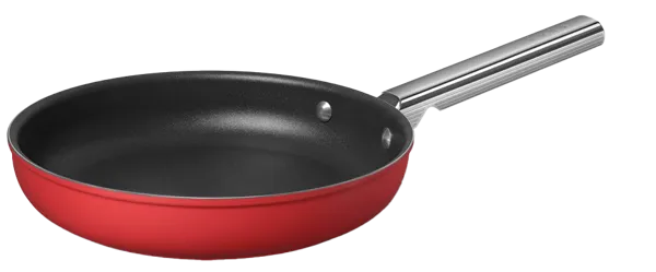 Изображение Сковорода 26см красная матовая Смег нерж сталь Смег к/у, 1 шт