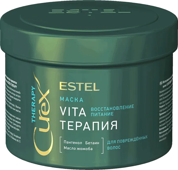 Изображение Маска для поврежденных волос Эстель кьюрекс вита-терапия питание Юникосметик п/у, 500 мл
