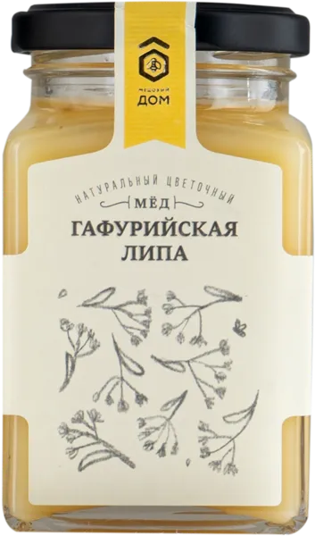 Изображение Мед цветочный Медовый дом гафурийская липа Медовый дом с/б, 320 г
