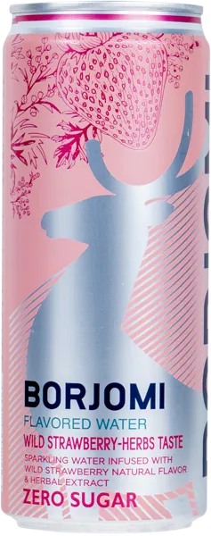 Изображение Мин вода лечебно-столовая газ Боржоми вишня гранат Боржоми ИДС ж/б, 0,33 л