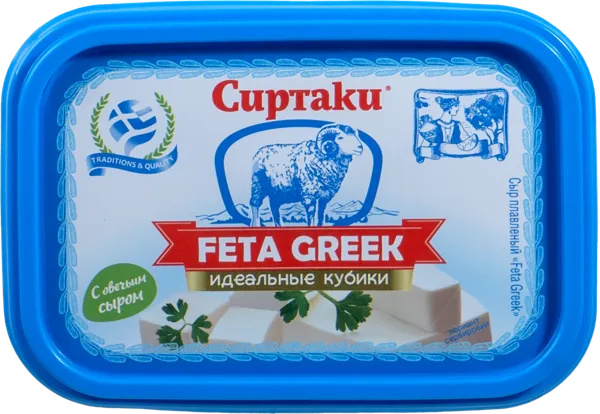 Изображение Сыр 45% плавленый Сиртаки фета грек Нева Милк п/б, 200 г
