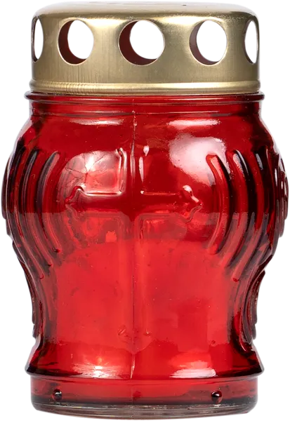 Изображение Подсвечник в стеклянной колбе Домашняя кухня красный Домашняя кухня м/у, 1 шт