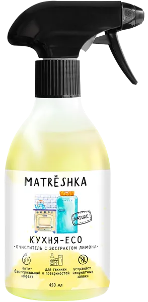 Изображение Средство для кухни спрей Матрешка БИО очищающее КубаньБытХим п/у, 450 мл