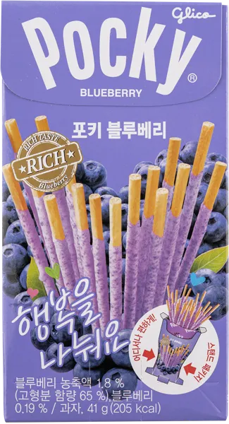 Изображение Соломка Поки черника Глико кор, 41 г