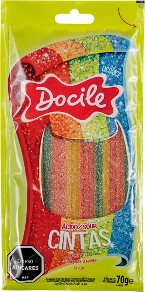 Изображение Мармелад жевательный Досиле клубника кислый ремешок Досиле м/у, 70 г