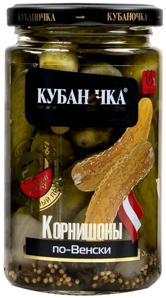 Изображение Корнишоны маринованные Кубаночка по-венски Гранд Стар с/б, 360 г