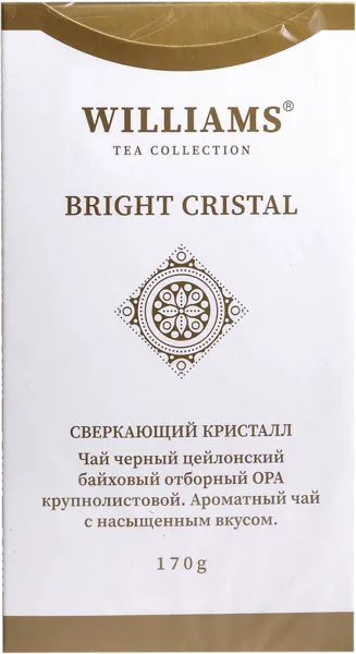 Изображение Чай черный Виллиамс брайт кристал Глобал пак кор, 170 г