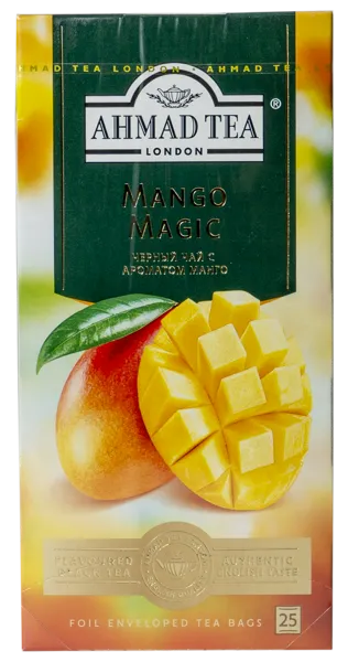 Изображение Чай черный в пакетиках Ахмад Ти магия манго Ахмад Ти кор, 25*1,5 г