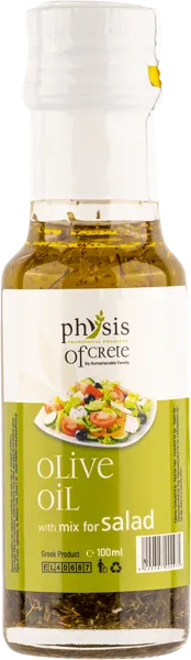 Изображение Масло оливковое Физис оф Крит с зеленью салата Асмарианаки Мария с/б, 100 мл