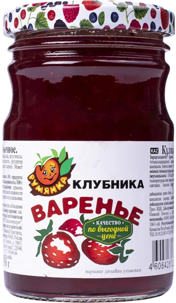 Изображение Варенье из клубники Румянка Пищехимпродукт с/б, 250 г