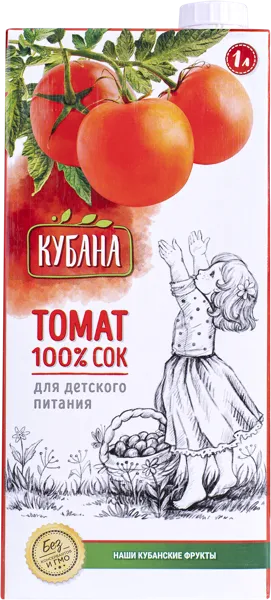Изображение Сок Кубана томат Кубснаб т/п, 1 л