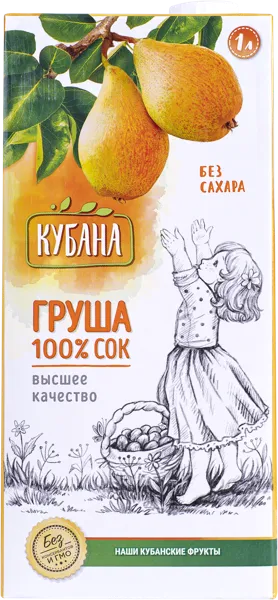 Изображение Сок Кубана груша Кубснаб т/п, 1 л